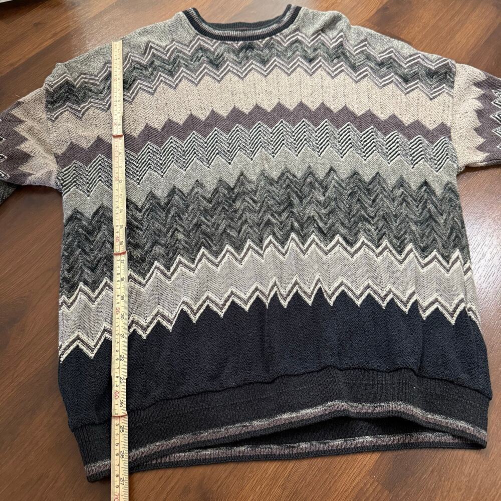 Vintage Tundra Canada Crewneck Sweater Grandpa Cabincore Aztec Cosby Sz XL - Picture 7 of 7